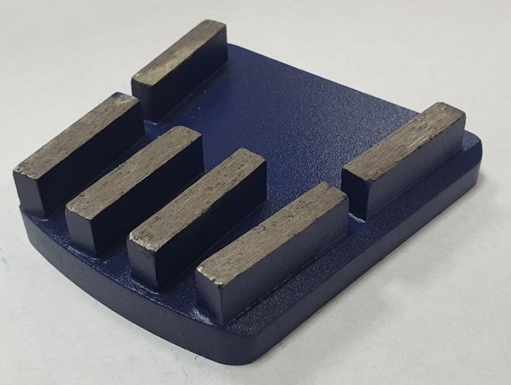 Франкфурт алмазный шлифовальный 6 сегментов  АА L40xW8xH12 1600/1350 #20/25 № 00 синий Premium бетон