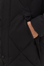 Черная удлиненная куртка на био-пуху JAN STEEN