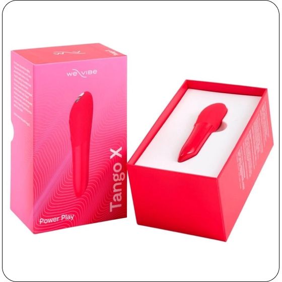 Красная водонепроницаемая вибропуля We-Vibe Tango X