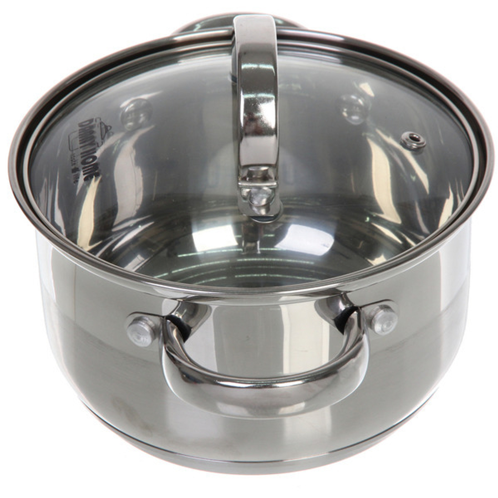 Набор посуды из нержавеющей стали EMMA 3 предмета (3 кастрюли 1,9л, 2,7л, 3,6л), DH14-3