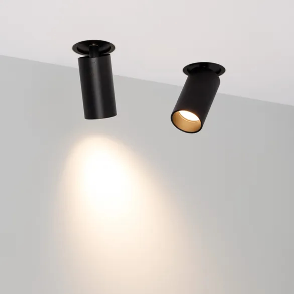 Светильник SP-NUANCE-TRIMLESS-PULL-R35-7W Warm3000 (BK, 36 deg, 230V) (Arlight, IP40 Металл, 5 лет) 049910