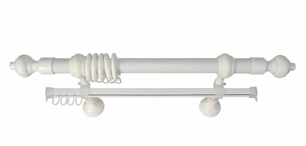 Карниз КАНТРИ + У шина 1,4  м БЕЛЫЙ