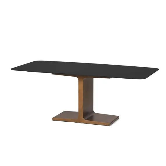 Обеденный стол Bohum 200х100 см, черная керамика