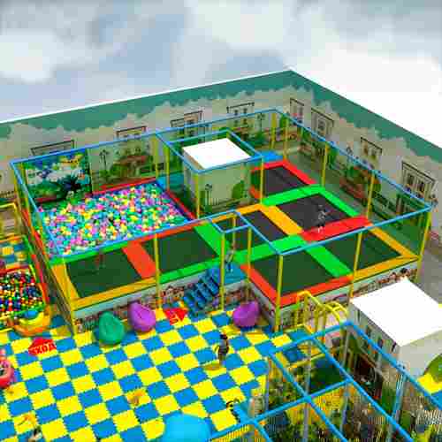 Батутная арена «Мегаполис» 11,3×9,4 м, 7 батута, с поролоновой ямой и скалодромом