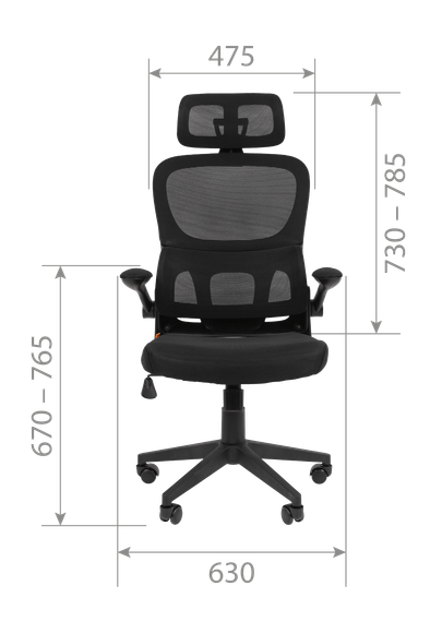 Офисное кресло Chairman 630 Россия черный