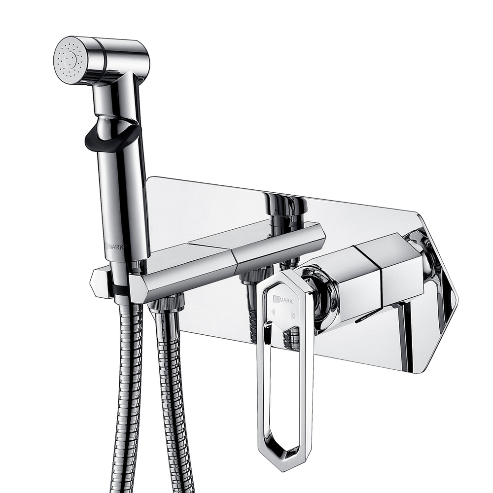 Смеситель с гигиеническим душем Lemark Prizma LM3919C встраиваемый, хром