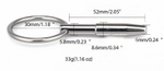 Уретральный металлический стимулятор с ограничителем-колечком (Цвет: серебристый)