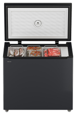 Ларь морозильный Hiberg PF 25 NFXd темно-серый