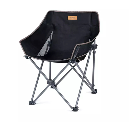 Кресло туристическое Naturehike, складное, черное, до 90 кг