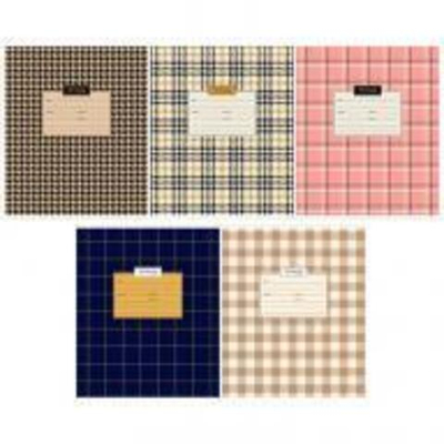 Тетрадь школьная А5 12л клетка "Узоры. Check and tweed" эконом. 333210 (Спейс)