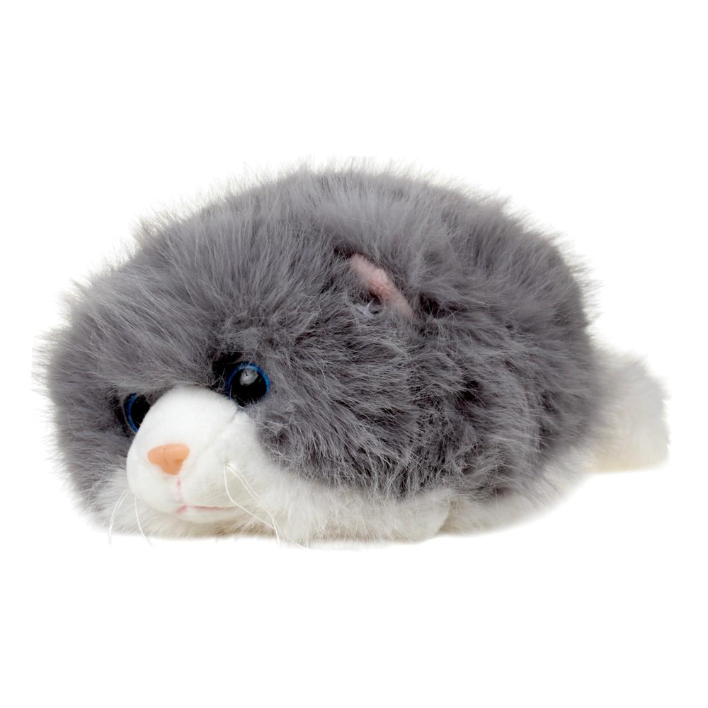 Мягкая игрушка Подушка кошка серая 29 см, C-41449