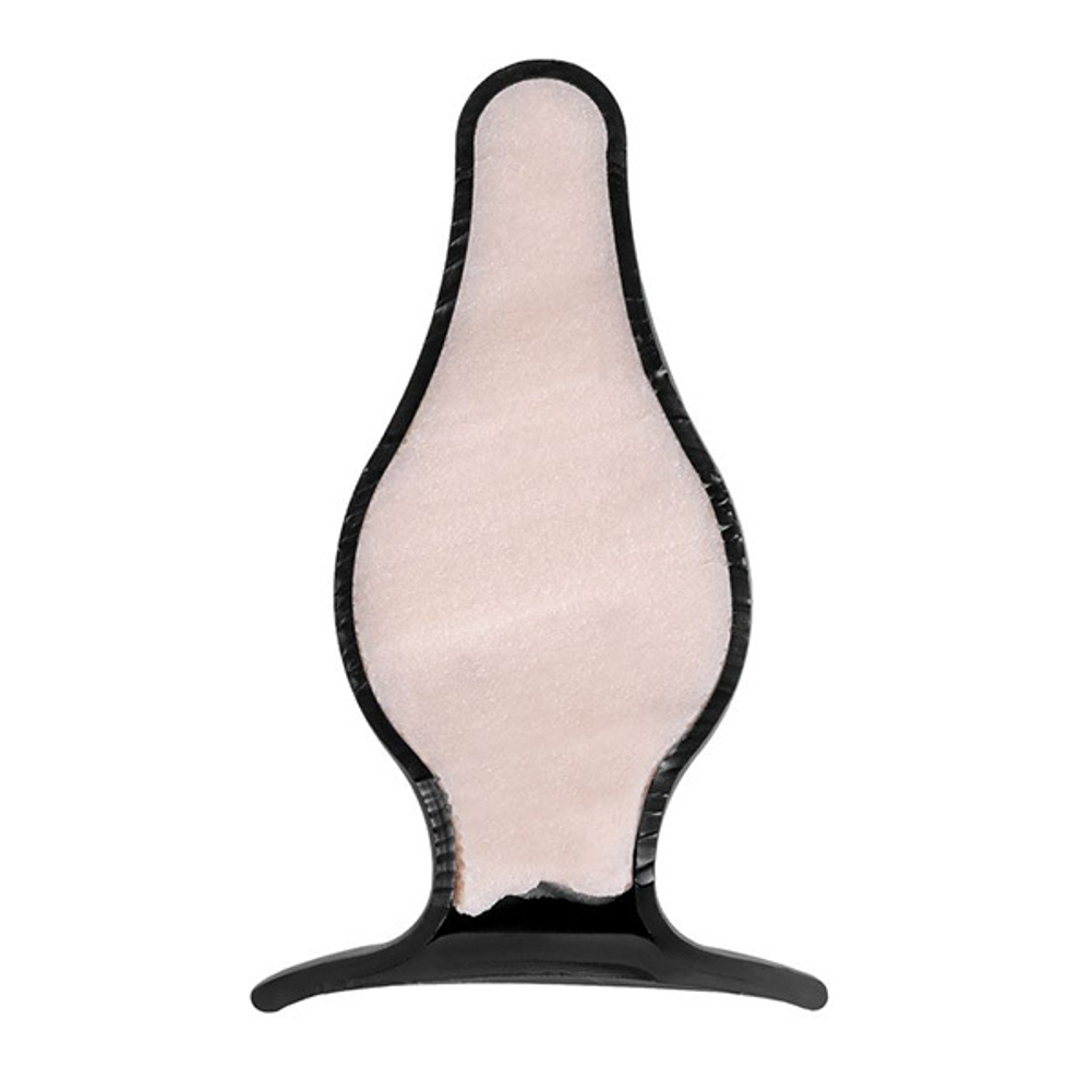 Черная анальная втулка 11см Erotist Toys Anal Plug Spade Size L
