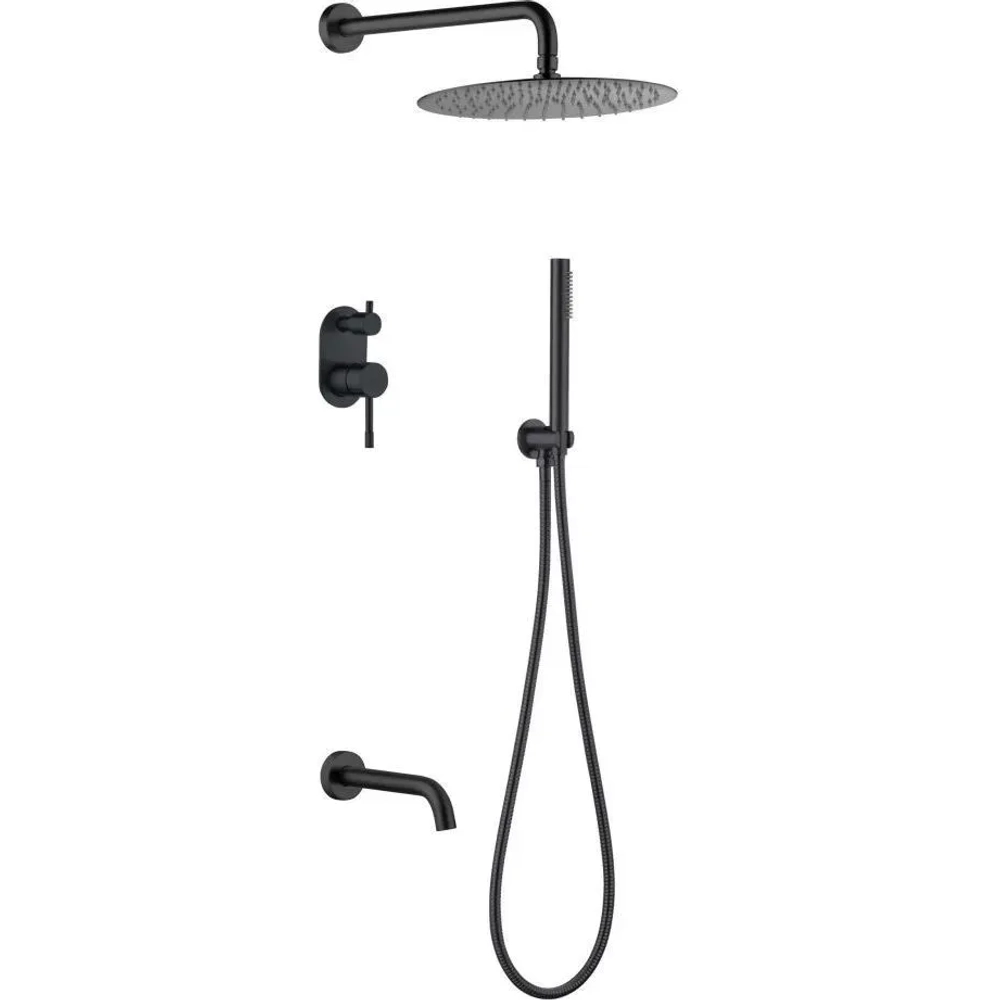 Верхний душ Boheme Uno 422-B черный