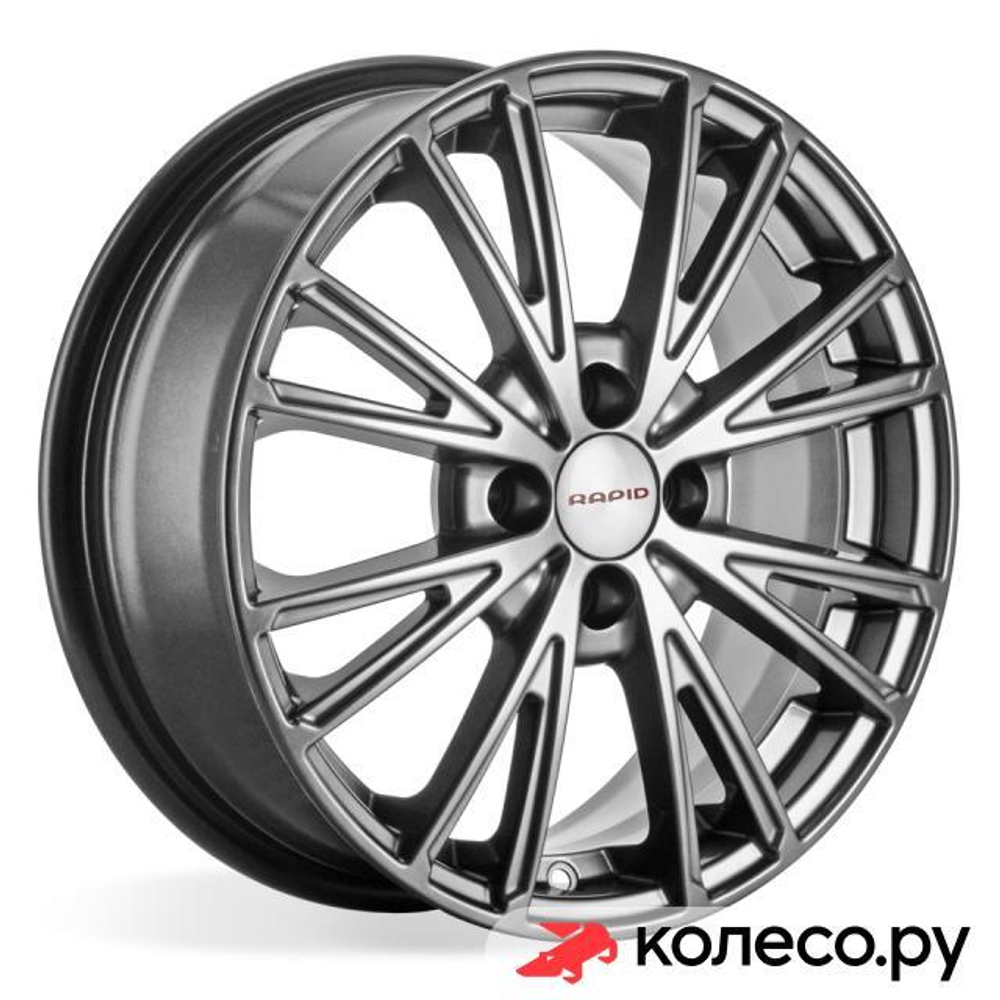 КС879 (Меандр) 6x16/4*100 D67.1 ET40 Дарк платинум