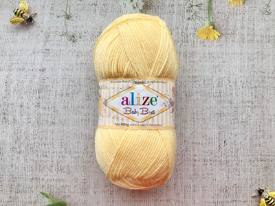 Пряжа ALIZE "Baby Best" 250 светлый-лимон