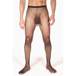 Мужские легинсы черные в сетку LaBlinque LB15143