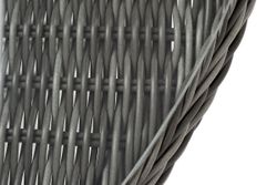 "Эспрессо" плетеный круглый стол, диаметр 118 см, цвет графит