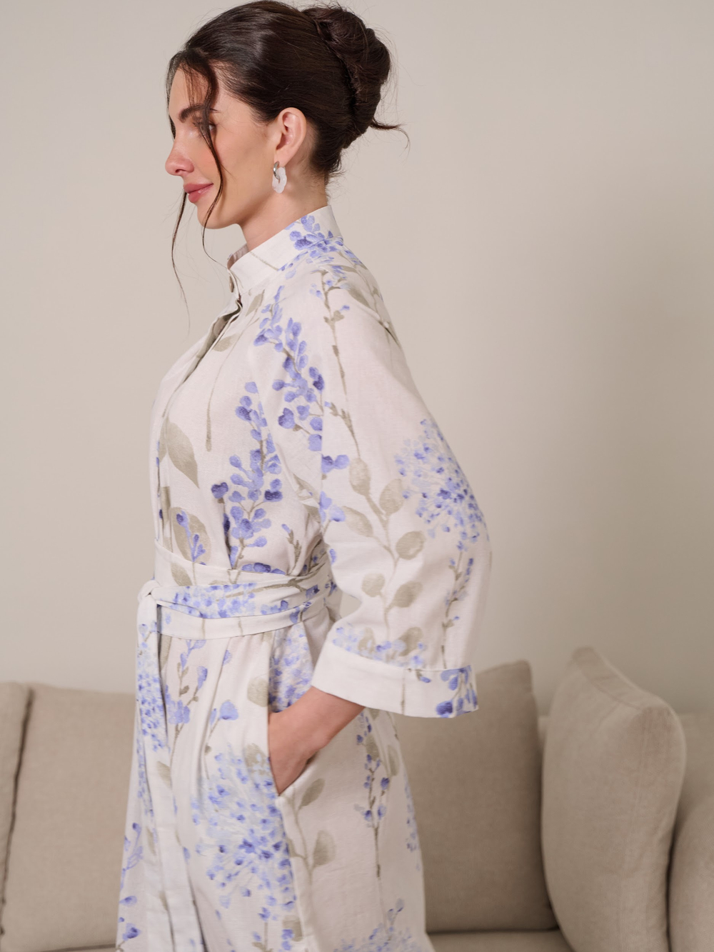 Платье кимоно с поясом