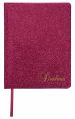 Дневник 1-11 класс 48 л., обложка кожзам (твердая), фольга, BRAUBERG "SPARKLE", розовый, 105463