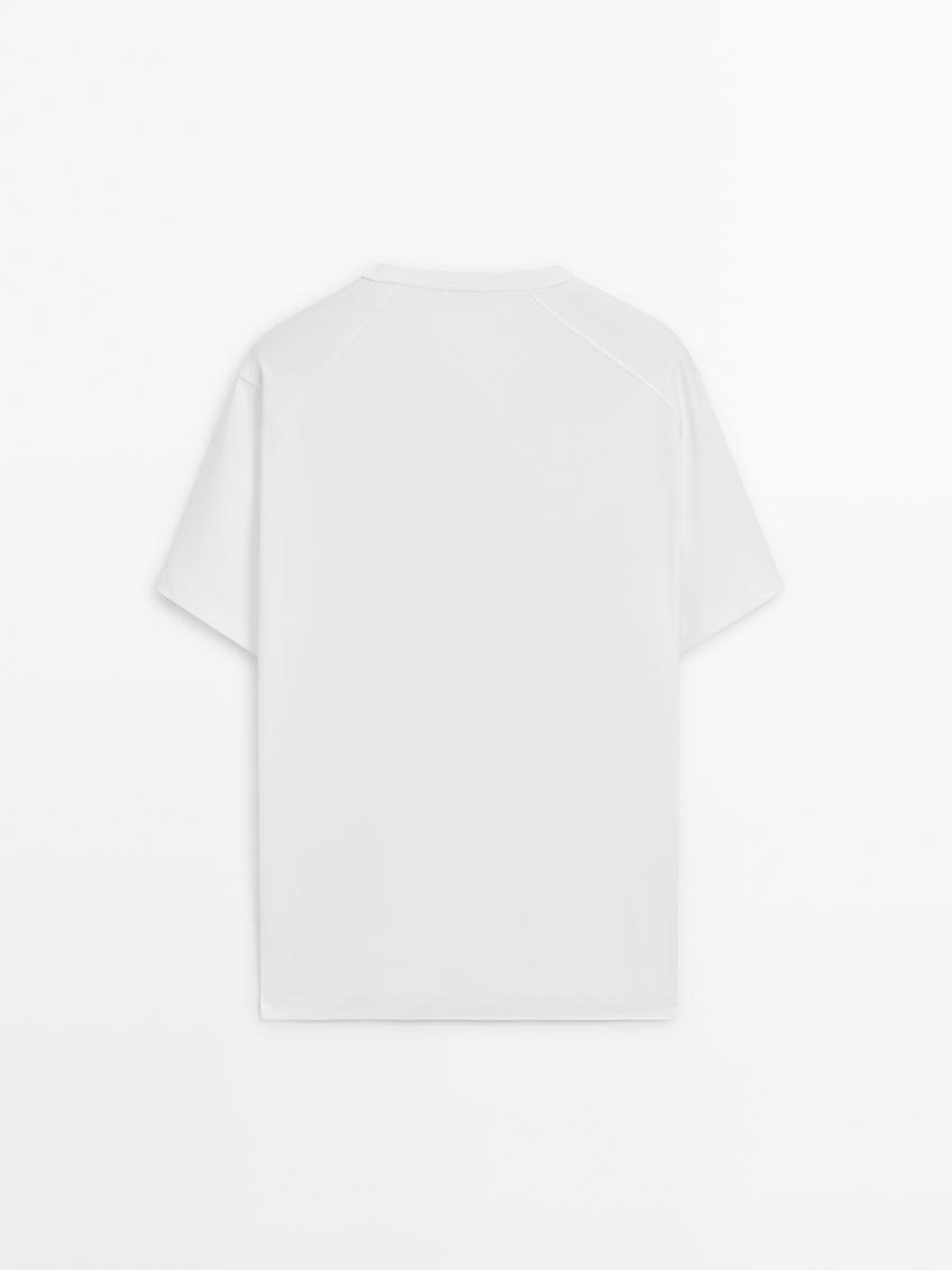 Massimo Dutti Хлопковая футболка, белый