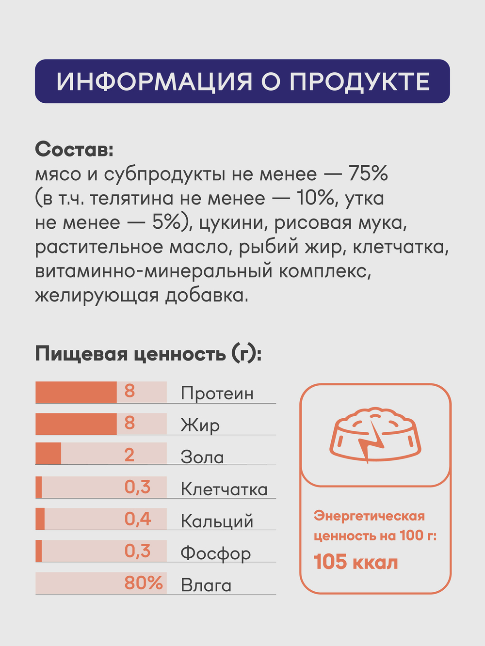 Консервы Buddy&Sol PREMIUM ADULT для собак всех пород телятина утка цукини 410 г