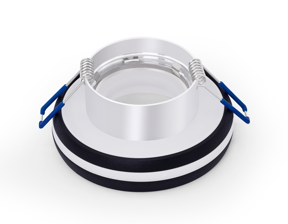 Встраиваемый точечный светильник MR16 с акрилом TN3322 SBK/FR черный песок/белый матовый GU5.3 D95*40