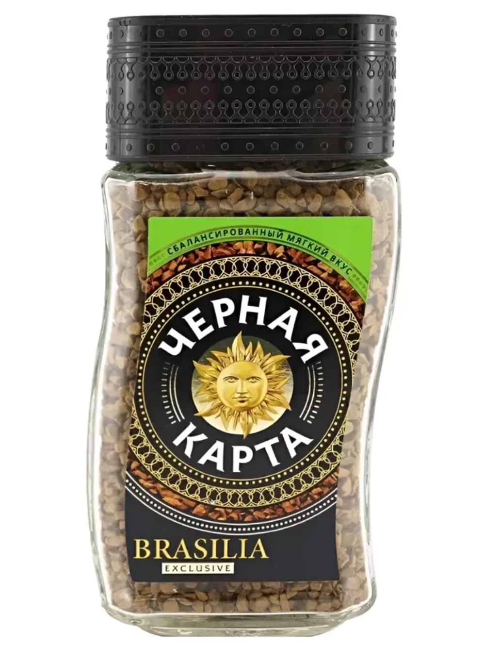 Кофе растворимый Черная карта Бразилия 95 г