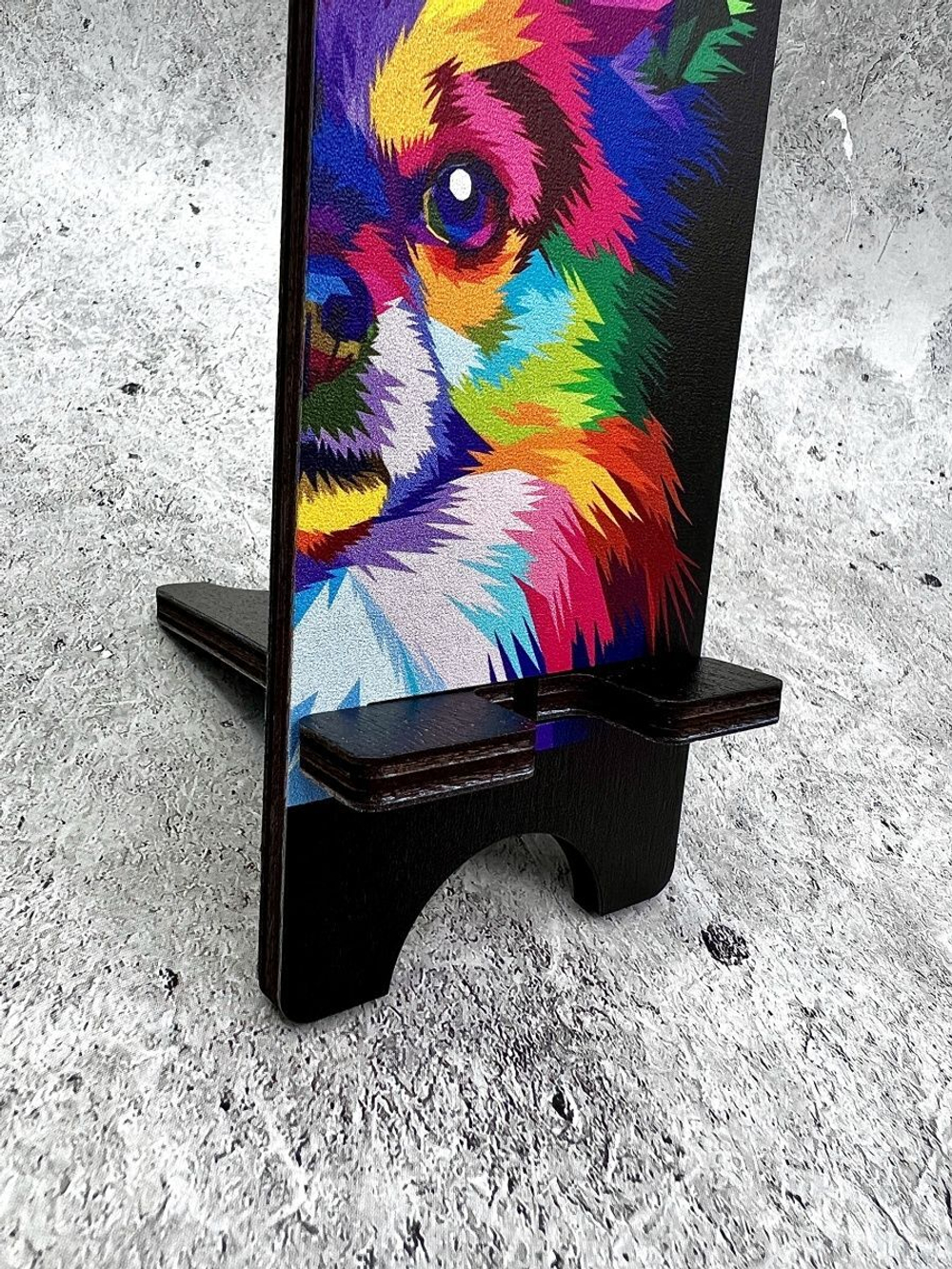 Подставка для телефона деревянная настольная