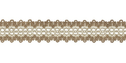 Лента отделочная, р.6655, 23 мм лен