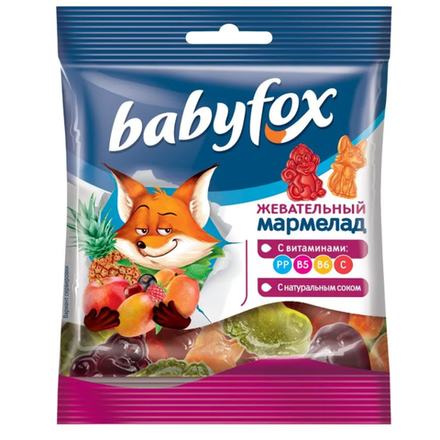 Мармелад жевательный Baby Fox с витаминами 30 гр