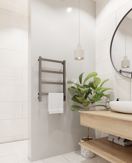 Электрический полотенцесушитель лесенка оружейная сталь 65х40 Entero