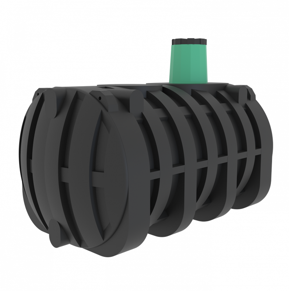 Подземная емкость Мультпласт 8.5 8500 л. горизонтальный (3360x1970x2605см;275кг;черный) - арт.555475