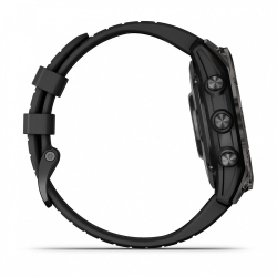 Garmin Fenix 7 Pro Sapphire Solar титан DLC Carbon Grey с черным браслетом (010-02777-11)