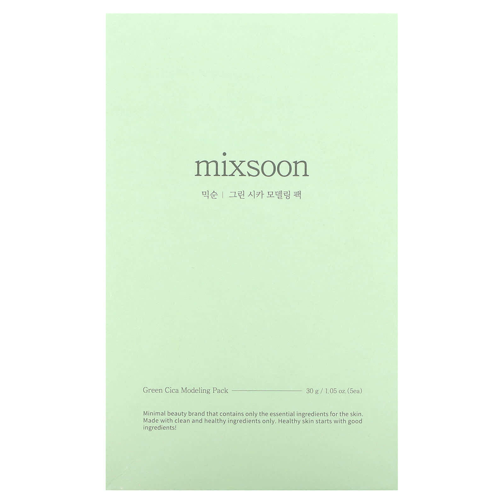 Mixsoon, Green Cica Modeling Pack, 5 упаковок по 30 г (1,05 унции)