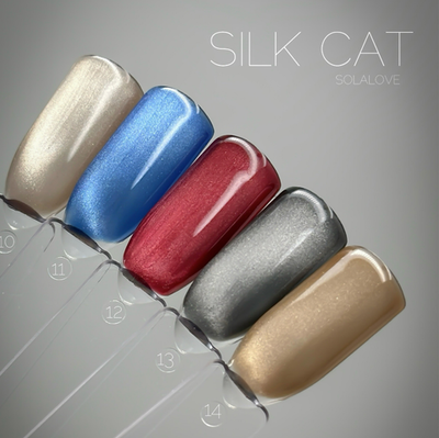 SoLa Гель-лак Silk Cat 13 Кошачий глаз, 10мл