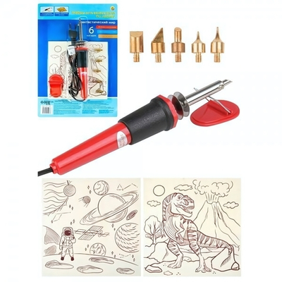 Набор для выжигания по дереву 2 плашки 15х20см "Фантастический мир" блист. (Арт. НР-5907)