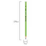 Карандаш чернографитный ПИФАГОР, 1 шт., НВ, пластиковый, корпус салатовый, без резинки, 181444