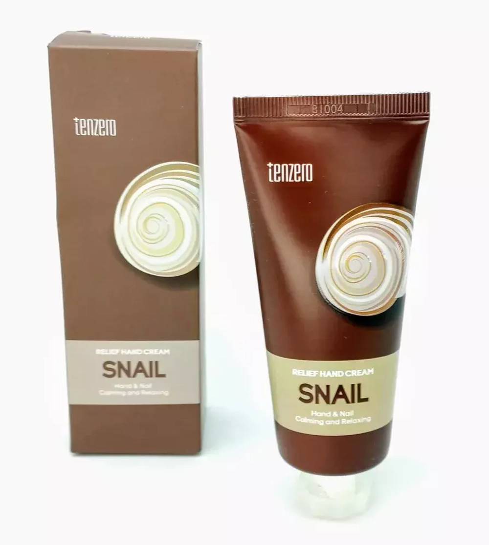 Крем для рук и ногтей с муцином улитки Tenzero Relief Hand Cream Snail 100 мл.