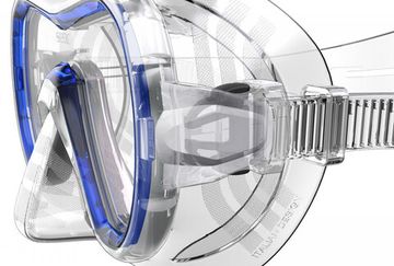 Маска Seac Giglio синяя рамка/прозрачный силикон