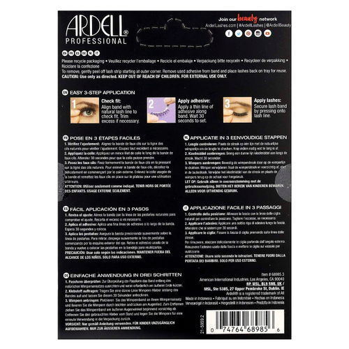 Ardell, Ресницы, натуральные, 105`` 6 пар