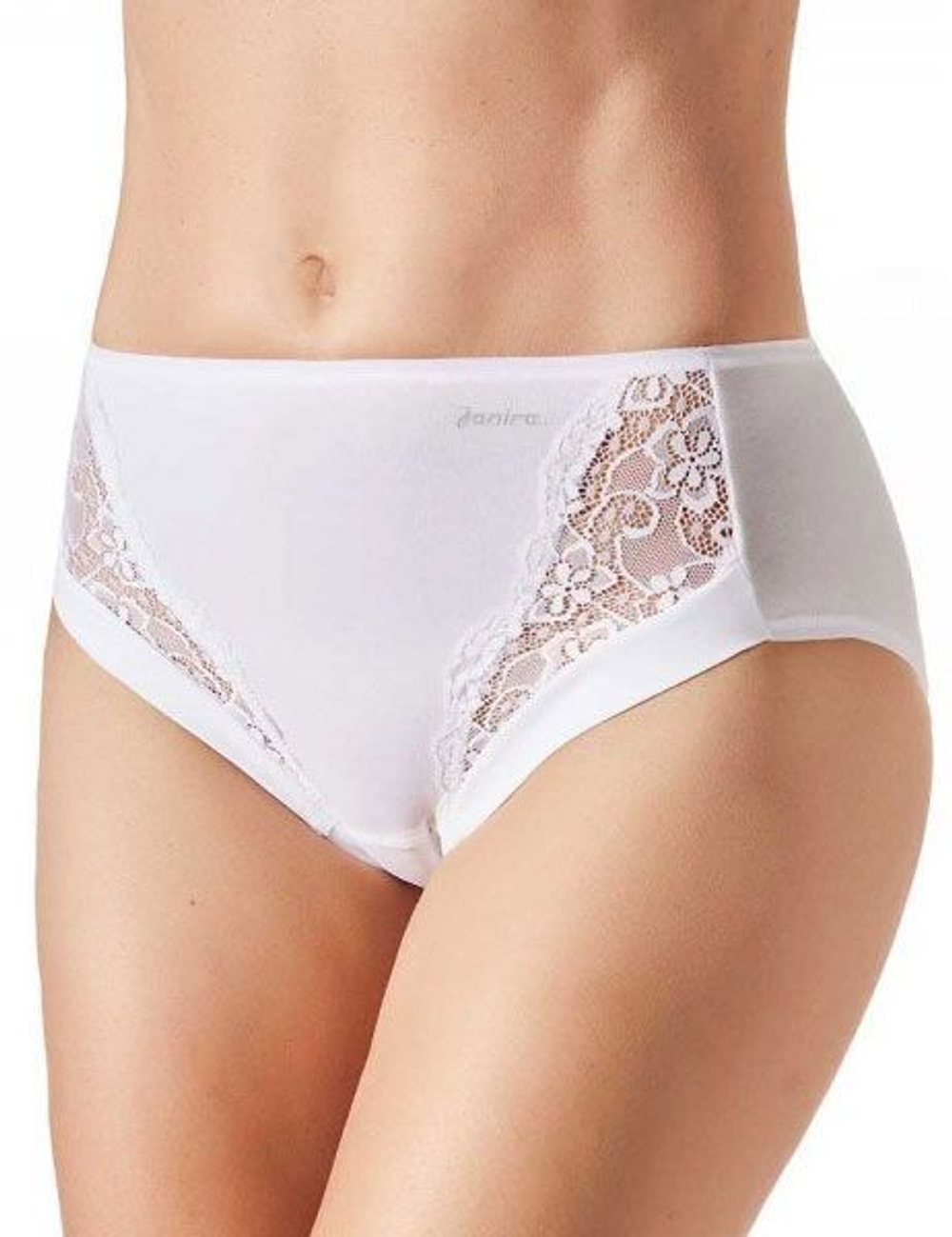 Высокие трусики с кружевом Esencial Lace (Размер: M) (Цвет: белый)