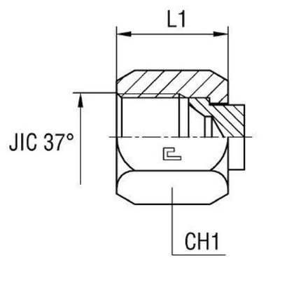 Заглушка VS JIC 7/8"