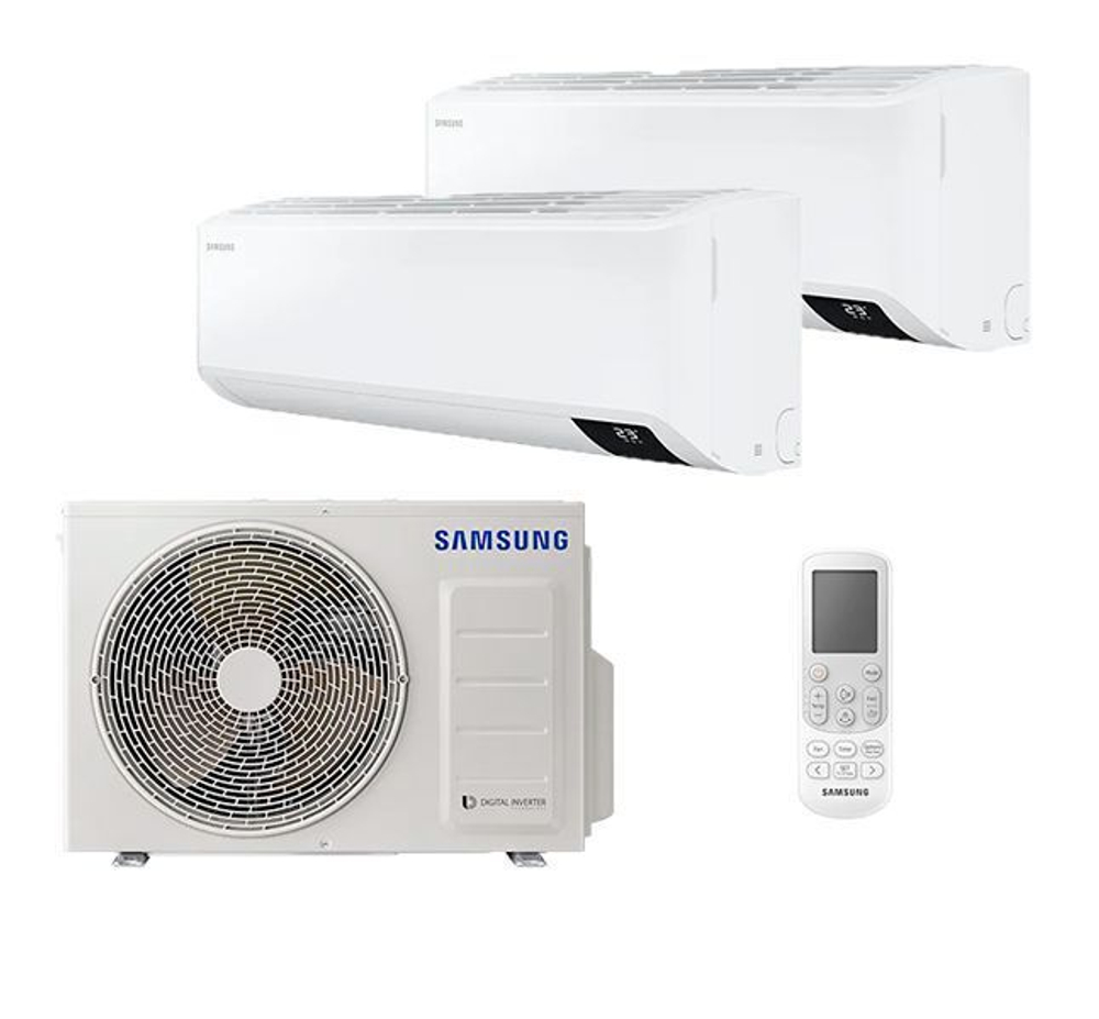 Мульти сплит-система Samsung на 2 комнаты (20+20 кв.м.)