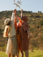 Юбка удлинённая Mjölk Leopard, из муслина