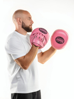 Лапы тренерские LEADERS MID-AIR PINK (ONE, кожа, розовый)