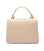 Кожаная сумка-трапеция Love One Top Handle Mini Pinko - бежевый(100071 A0F1)