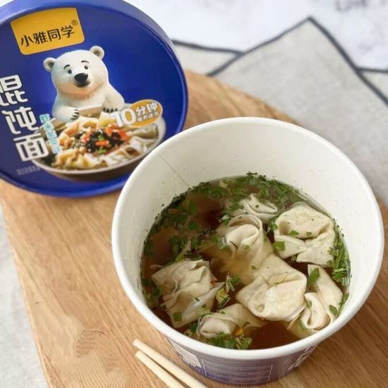 Лапша сублимированная с вонтонами в соевом соусе, 95г (Китай)