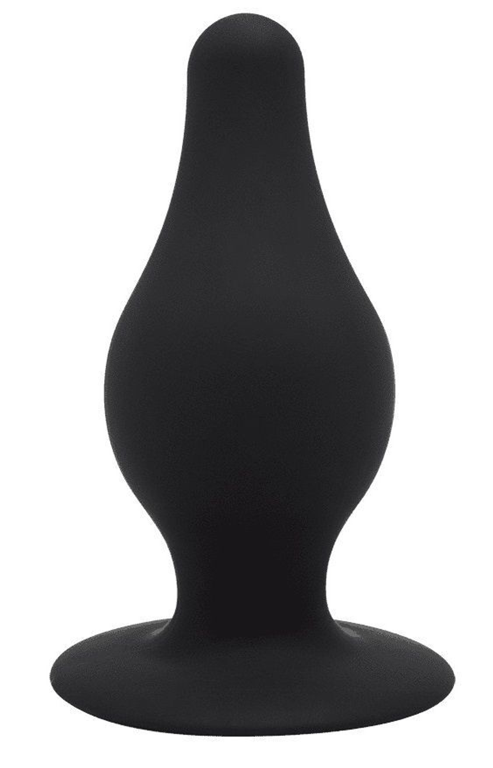 Черная средняя анальная пробка SileXD - 9,3 см.