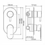 Смеситель для душа WasserKRAFT Mindel 8571