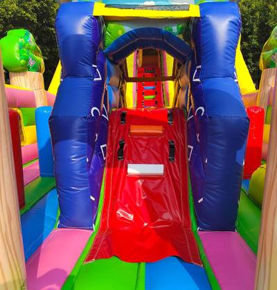 Коммерческий батут "Мишки и дети" 10*5*5 м